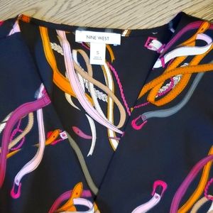 Nine West Blouse with wrap at waist
